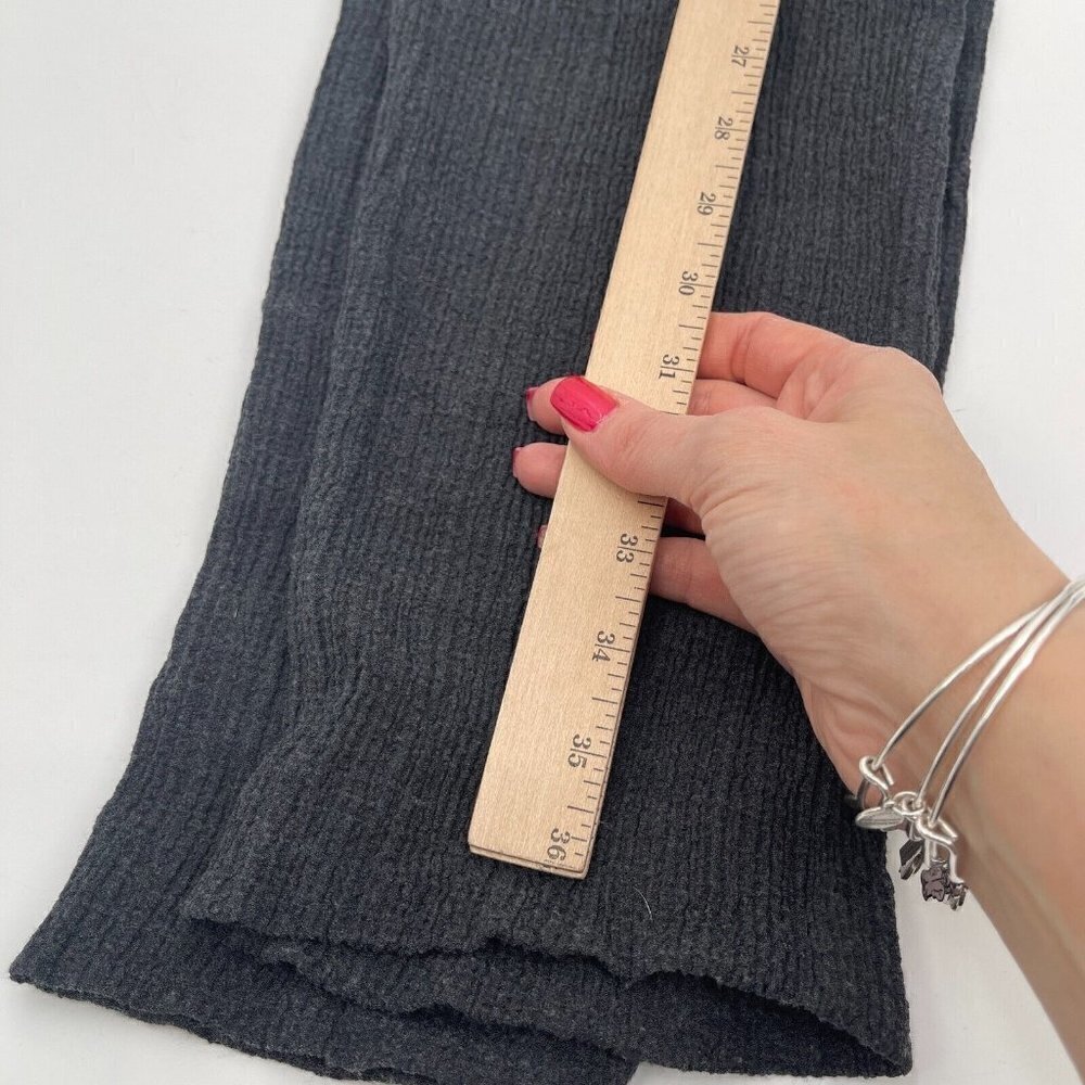 Zara Womens Pants Small Gray Button Drawstring Pull On Casual Stretch Knit Boho - Picture 13 of 16